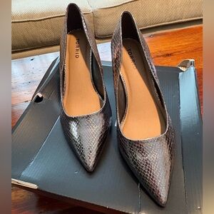 Torrid Shiny Snakeskin Heels